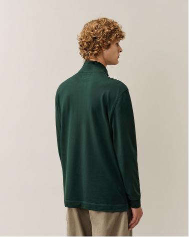 Polo C.P. Company  M/L 156A  697 Stretch Piquet Ponderosa Pine Vert