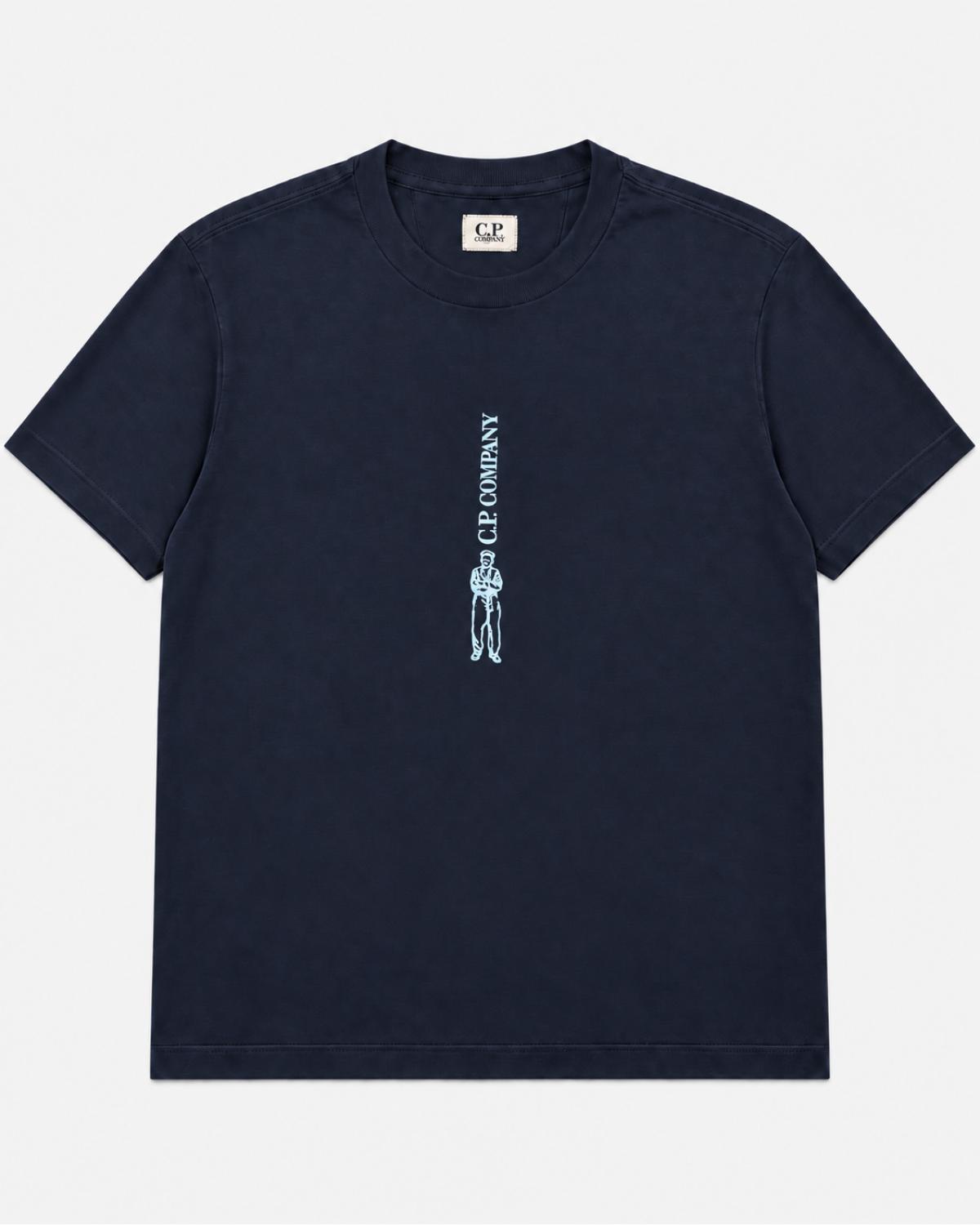 TEE SHIRT SLEEVE LOGO C.P. COMPANY S184A 888 MARINE