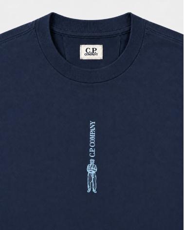 TEE SHIRT SLEEVE LOGO C.P. COMPANY S184A 888 MARINE