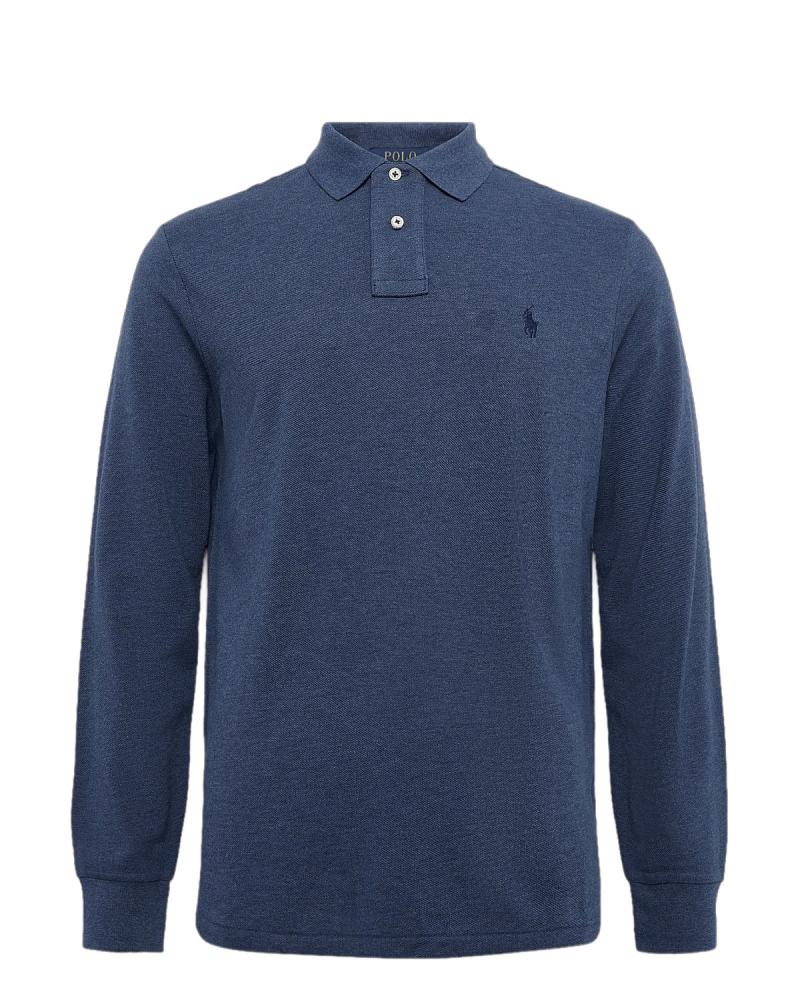 POLO RALPH LAUREN M/LONGUES CUSTOM SLIM FIT  BLEU 
