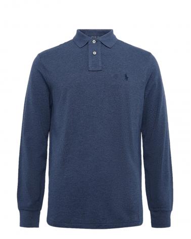POLO RALPH LAUREN M/LONGUES CUSTOM SLIM FIT  BLEU 