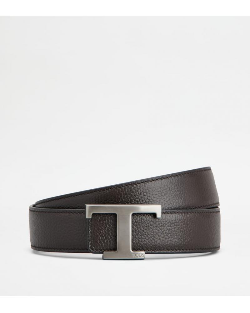 CEINTURE TOD'S T REVERSIBLE NOIR/MARRON