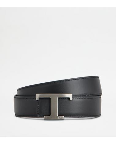 CEINTURE TOD'S T REVERSIBLE NOIR/MARRON