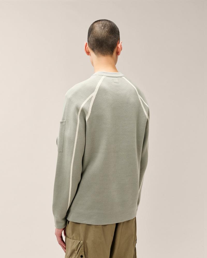PULL C.P.COMPANY DOUBLE COTONCMKN083 A 936 FLINT GREY  GRIS