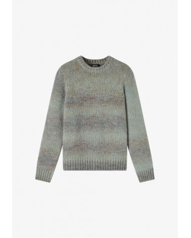 PULL COL ROND A.P.C.MARCOS BLEU GRIS