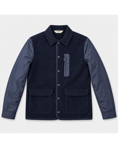 VESTE WALTZ  ASPESI LAINE NYLON MARINE