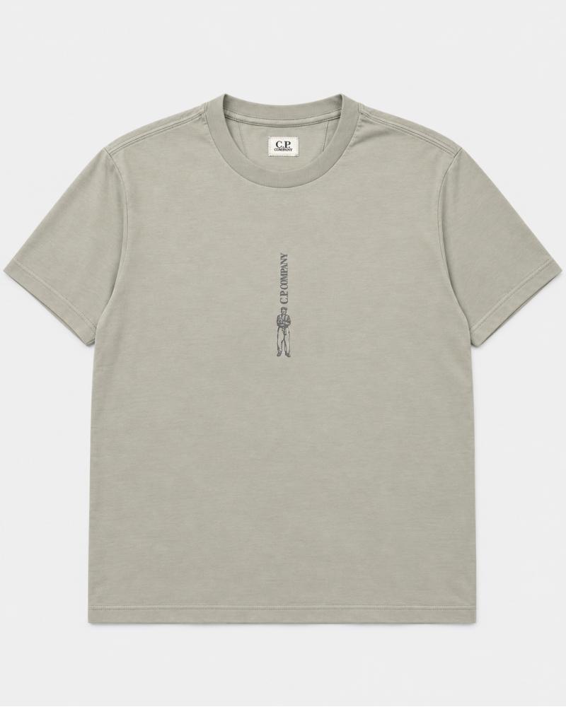 TEE SHIRT SLEEVE LOGO C.P. COMPANY S184A 936 GRIS