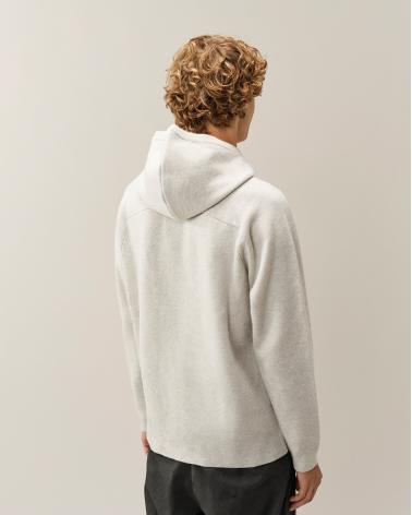 CARDIGAN CP.COMPANY ZIPPE H00DED KN097A  M13 GRIS CLAIR