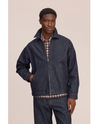 BLOUSON NN07 PETRUS  JEAN INDIGO BLEU