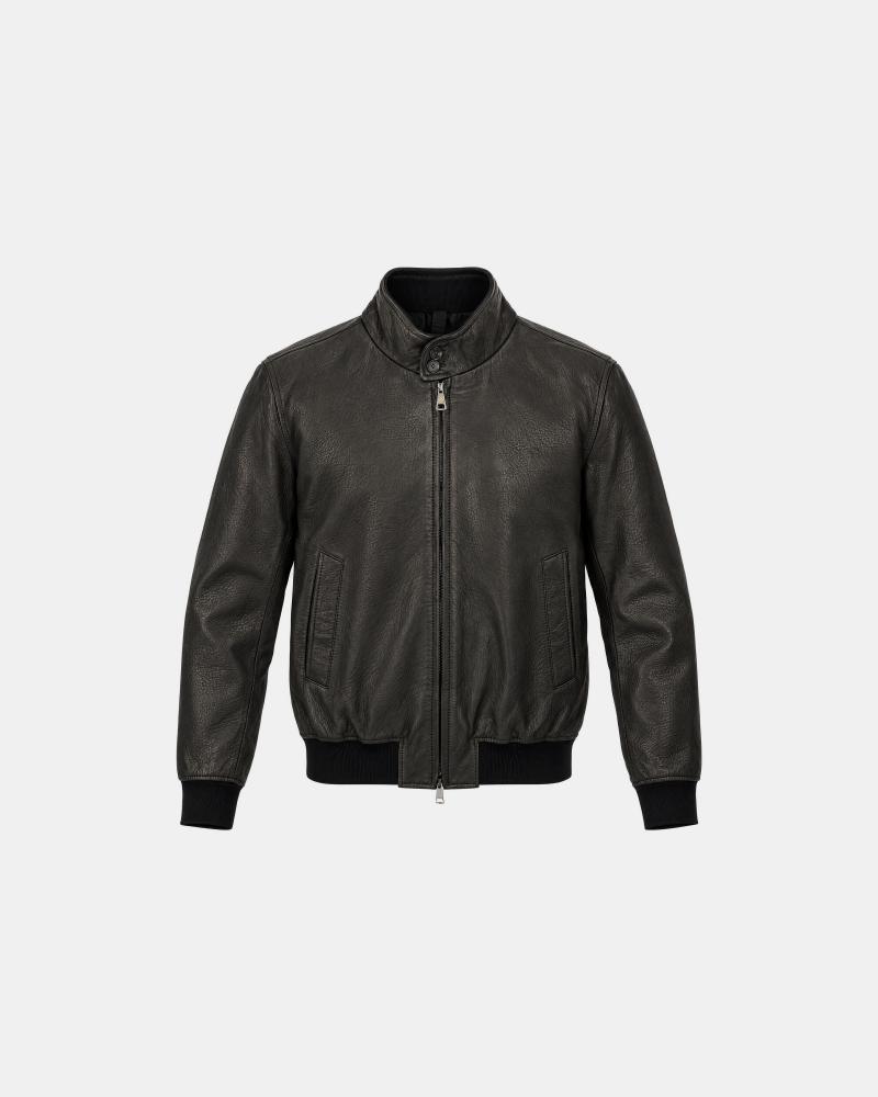 BLOUSON TAGLIATORE CUIR NOIR