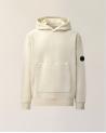 SWEAT C.P COMPANY HOODED  SS714 120  SILVER BIRCH ECRU  