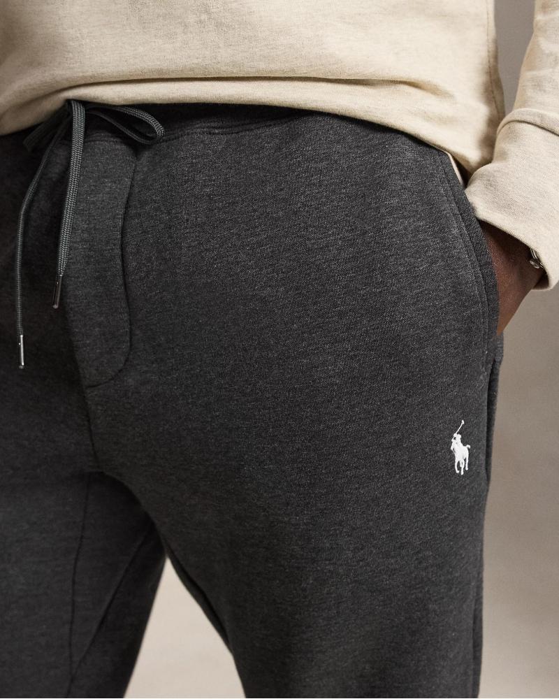 Pantalon de jogging Ralph Lauren jersey double GRIS