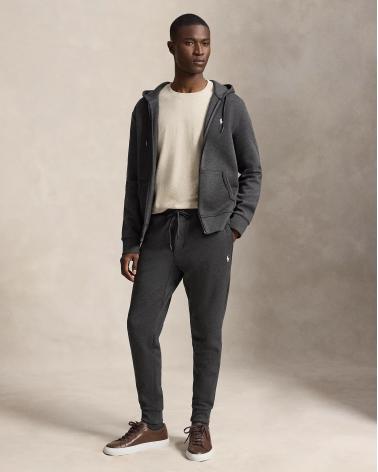 Pantalon de jogging Ralph Lauren jersey double GRIS