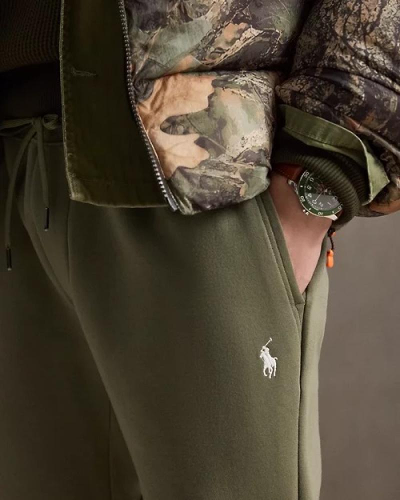 Pantalon de jogging Ralph Lauren jersey double VERT