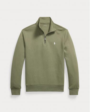 SWEAT DEMI ZIP RALH LAUREN KAKI