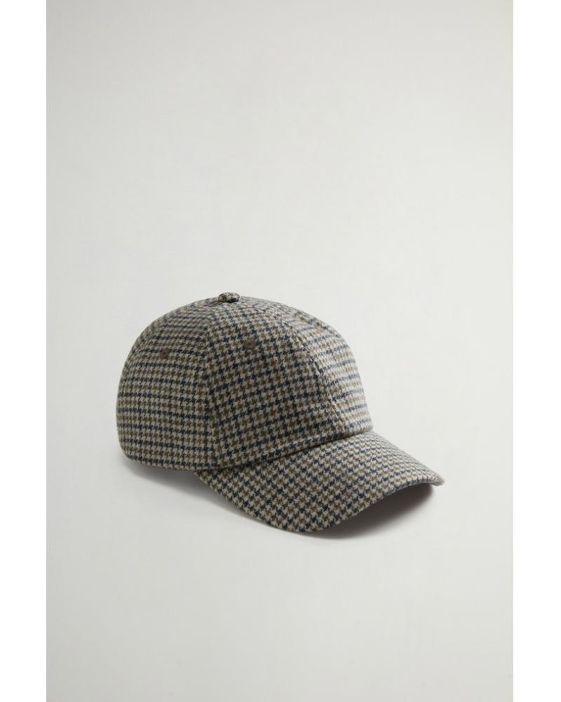 CASQUETTE WOOLRICH PIED DE POULE