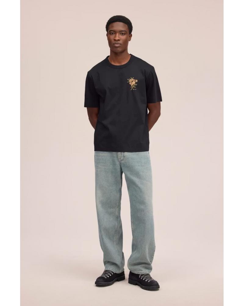 TEE SHIRT NN.07 PEDRO EMB NOIR