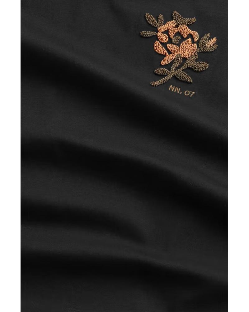 TEE SHIRT NN.07 PEDRO EMB NOIR