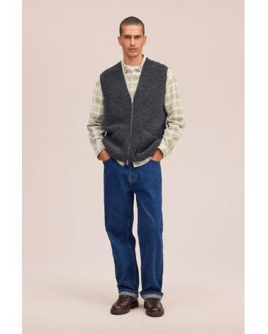 GILET sans manches NN.07 MADS GRIS ANTRACITE