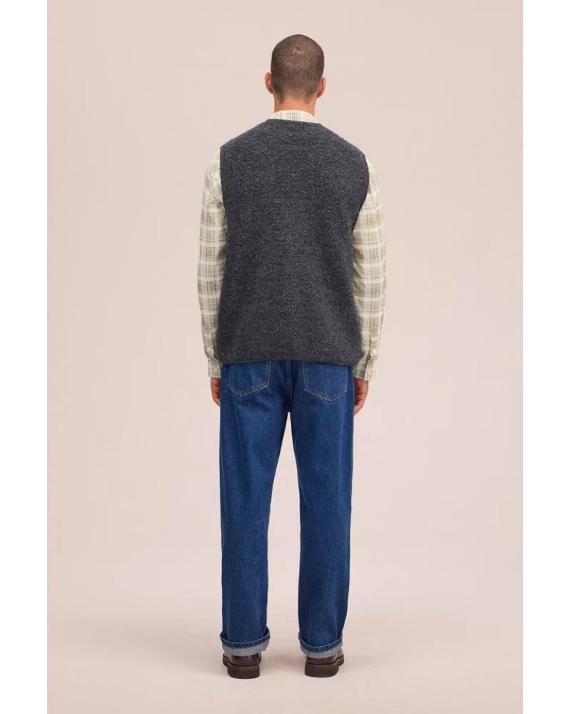 GILET sans manches NN.07 MADS GRIS ANTRACITE